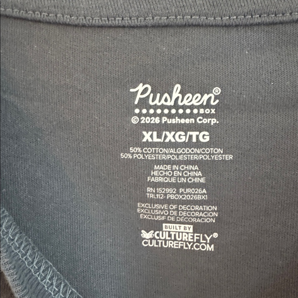 NWT🌟 PUSHEEN box exclusive🩶 Ramen PUSHEEN Long sleeved shirt. - Picture 5 of 8